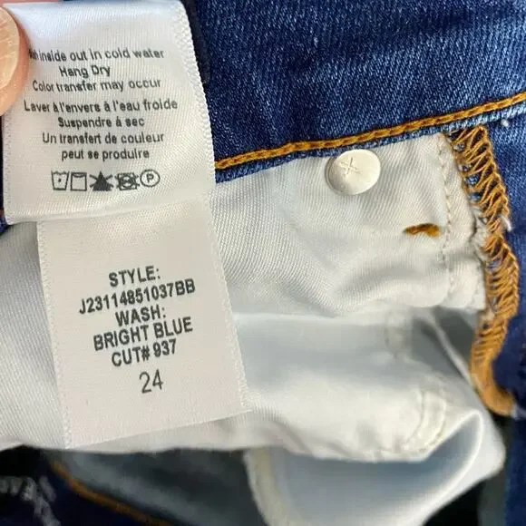 Veronica Beard Carson Ankle Flare High Rise Jeans Women’s Size 24 Made in USA - Picture 8 of 16